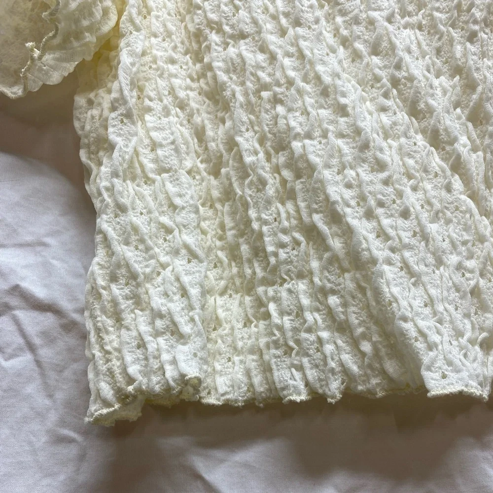 Shein Plus Eyelet Textured Tee - Picture 7 of 15